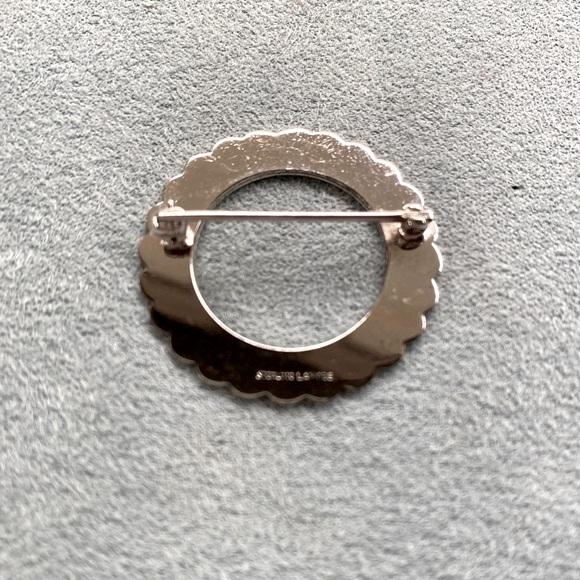 Vintage Lamode Sterling Circle Pin - Picture 3 of 6